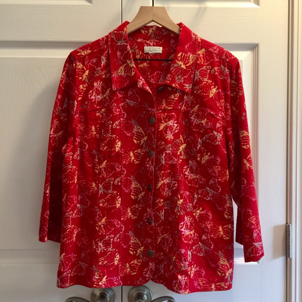 Red Butterfly Jacket L/XL